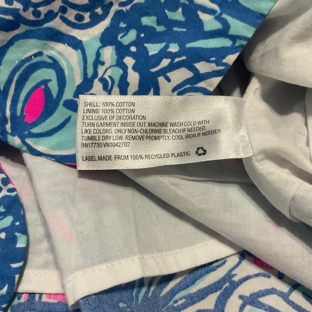 Lilly Pulitzer for Target 20th Anniversary Shift Dress Blue Seashell Print - Picture 9 of 12